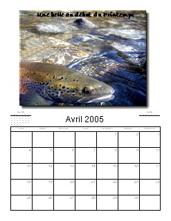 Ouvrir le calendrier 2005